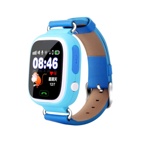

Q90 1.22 inch IPS Color Touch Screen Lovely Children Smartwatch GPS Tracking Wifi Watch, Support SIM Card,Positioning Mode, Voice Call, Pedometer, Alarm Clock,Sleep Monitoring,SOS Emergency Telephone Dialing(Blue)