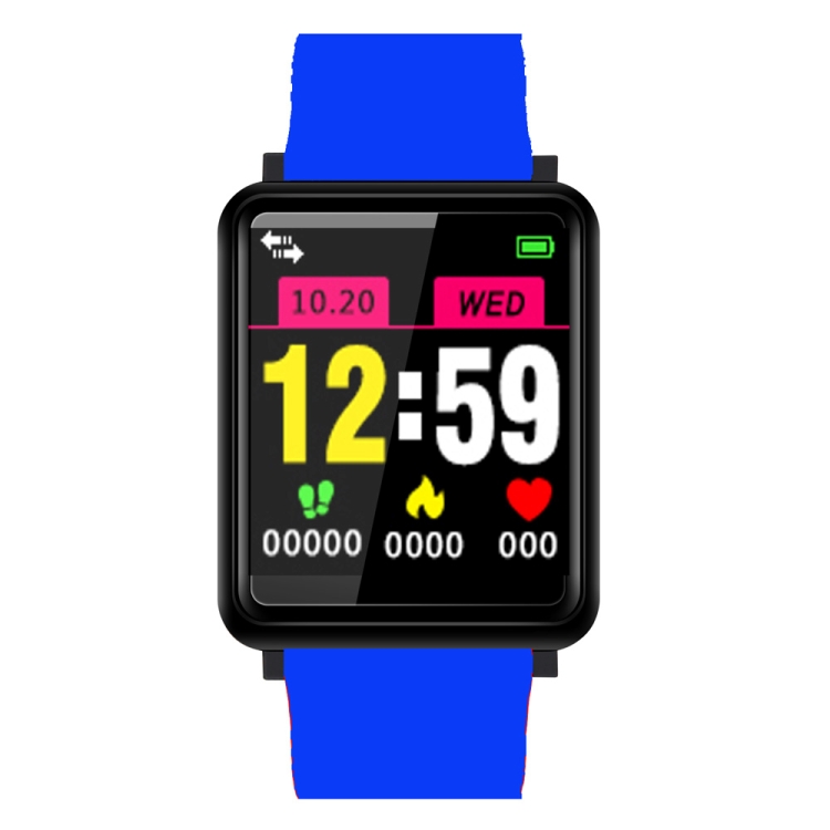 

QF1 1.44 inch TFT Color Screen Smart Bracelet IP67 Waterproof, Support Heart Rate Monitoring /Blood Pressure Monitoring /Blood oxygen monitoring /Sleep Monitoring /Sedentary Reminder /Information Push (Blue)