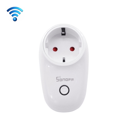 

Sonoff S26 WiFi Smart Power Plug Socket Wireless Remote Control Timer Power Switch, Compatible with Alexa and Google Home, Support iOS and Android, EU Plug