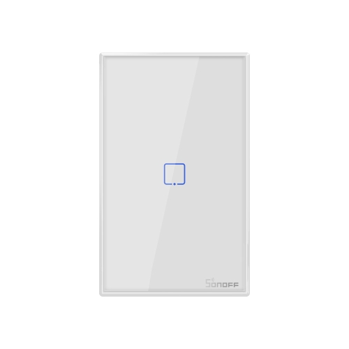 

Sonoff T2 Touch 120mm Tempered Glass Panel Wall Switch Smart Home Light Touch Switch, Compatible with Alexa and Google Home, AC 100V-240V, US Plug