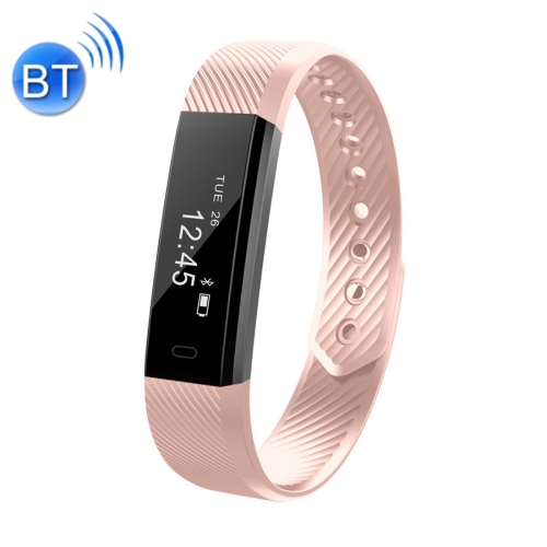 

ID115 0.86 inch OLED Display Bluetooth Smart Bracelet, IP67 Waterproof, Support Pedometer / Calls Remind / Sleep Monitor / Sedentary Reminder / Anti-lost / Remote Capture, Compatible with Android and iOS Phones (Pink)