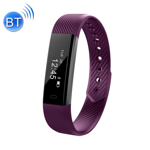 

ID115 0.86 inch OLED Display Bluetooth Smart Bracelet, IP67 Waterproof, Support Pedometer / Calls Remind / Sleep Monitor / Sedentary Reminder / Anti-lost / Remote Capture, Compatible with Android and iOS Phones (Purple)