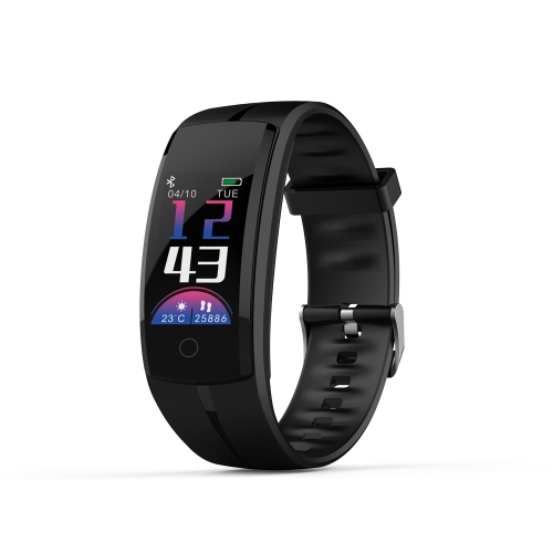 

QS100 0.96 inches TFT Color Screen Smart Bracelet IP67 Waterproof, Support Call Reminder /Heart Rate Monitoring /Sleep Monitoring /Sedentary Reminder /Blood Pressure Monitoring (Black)