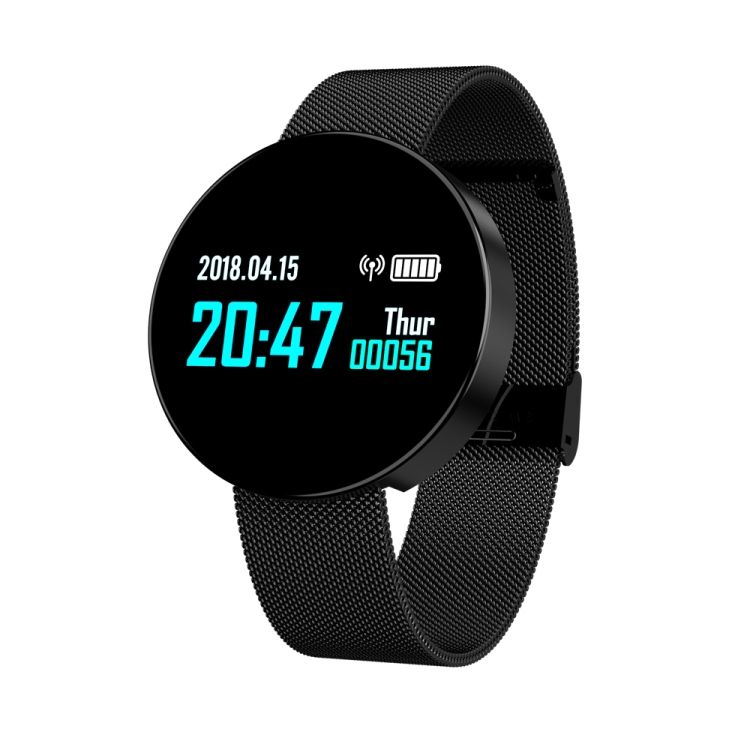 

Z8 0.96 inches TFT Color Screen Smart Bracelet IP67 Waterproof, Steel Watchband, Support Call Reminder /Heart Rate Monitoring /Sleep Monitoring /Sedentary Reminder /Blood Pressure Monitoring (Black)