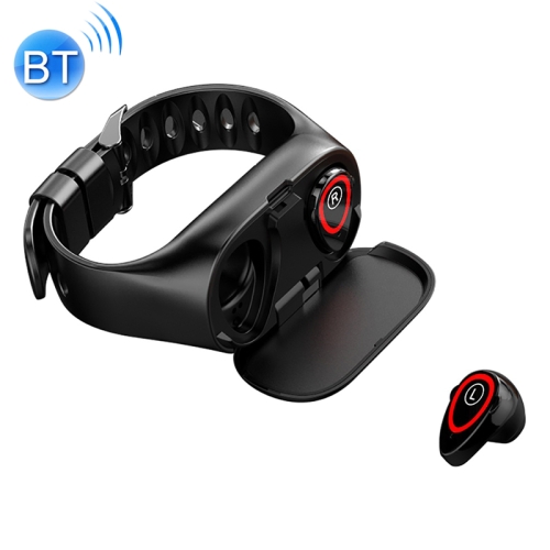 

M1 0.96 inch TFT Color Screen IP67 Waterproof Smart Bluetooth Earphone Bracelet, Support Call Reminder / Heart Rate Monitoring / Blood Pressure Monitoring / Sleep Monitoring (Black)