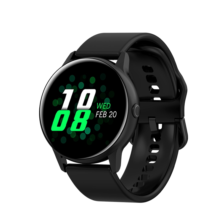 

DT88 1.22 inch Full Circle Full Touch Silicone Strap Smart Sport Watch IP68 Waterproof, Support Real-time Heart Rate Monitoring / Sleep Monitoring / Bluetooth / Alarm Clock(Black)