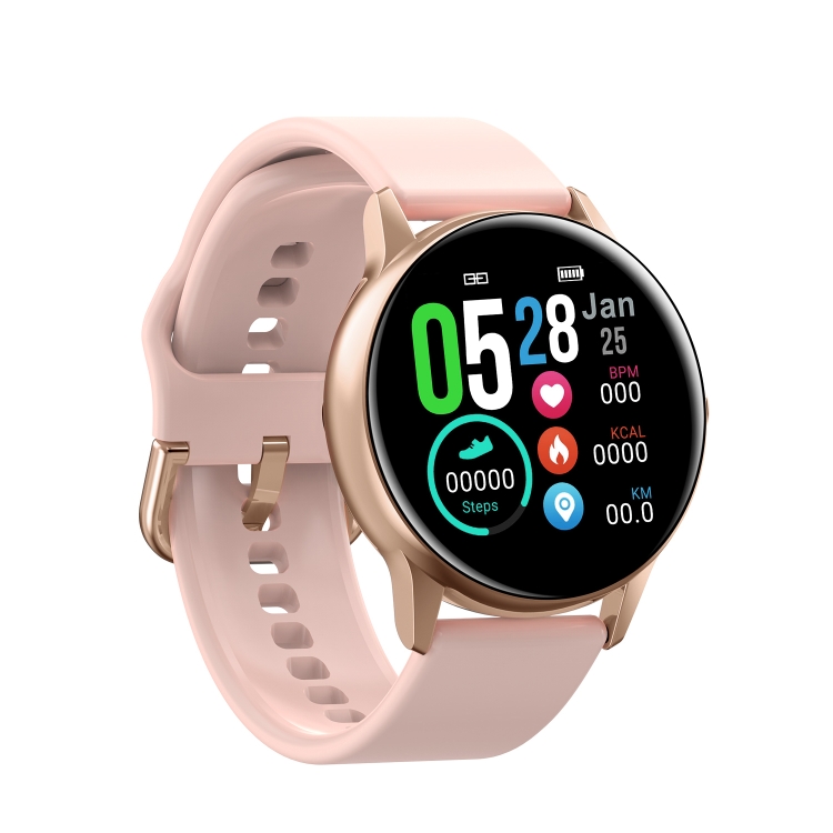 

DT88 1.22 inch Full Circle Full Touch Silicone Strap Smart Sport Watch IP68 Waterproof, Support Real-time Heart Rate Monitoring / Sleep Monitoring / Bluetooth / Alarm Clock(Pink)