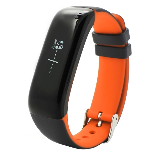 

P1 0.86 inch OLED Screen Bluetooth V4.0 Smart Bracelet, Support Blood Pressure Monitor / Heart Rate Monitor / Pedometer / Calories / Calls Remind / Sleep Monitor, Compatible with Android and iOS Phones(Orange)