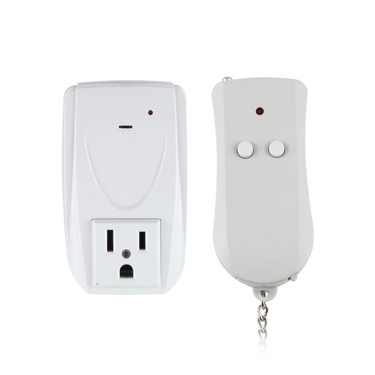 

110V Indoor Wireless Smart Remote Control Switch with Single Keychain Transmitter, US Plug
