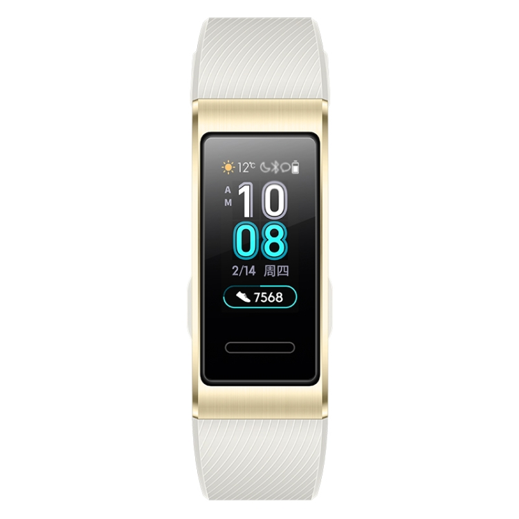 

Original Huawei Band 3 Pro Smart Bracelet, 0.95 inch AMOLED Color Screen, 5ATM Waterproof, Support Heart Rate Monitor / Sleep Monitor / Message Reminder / GPS (Gold)