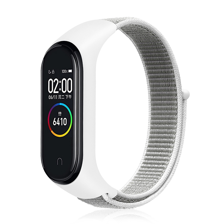 

Smart Watch Nylon Woven Wrist Strap Watchband for Xiaomi Mi Band 3 / 4 (White)