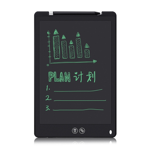 

12-inch LCD Writing Tablet, Supports One-click Clear & Local Erase (Black)