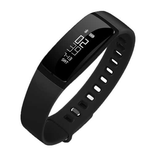 

V07 0.87 inch OLED Screen Bluetooth V4.0 Smart Bracelet, Support Blood Pressure Monitor / Heart Rate Monitor / Pedometer / Calories / Calls Remind / Sleep Monitor, Compatible with Android and iOS Phones(Black)