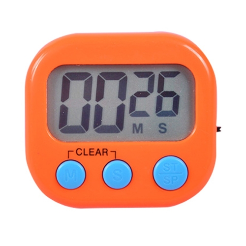 

Digital Kitchen Timer Electronic Alarm Magnetic Backing with LCD Display for Cooking Baking Sports Games Office(Orange)