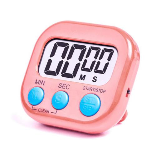 

Digital Kitchen Timer Electronic Alarm Magnetic Backing with LCD Display for Cooking Baking Sports Games Office(Pink)