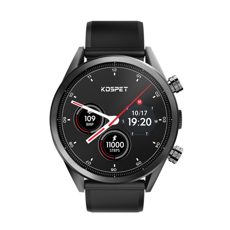 

Kospet HOPE Dual 4G 3+32G IP67 Waterproof 1.39-inch Ceramic bezel Smart Watch with Detachable Silicone Strap, Amoled Display, Support GPS +GLONASS Dual Positoning System& Heart Rate Monitoring
