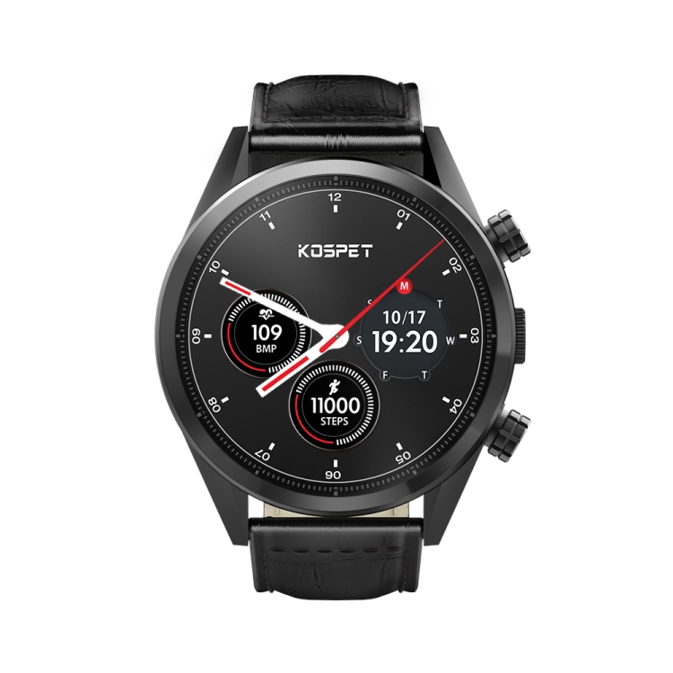 

Kospet HOPE Dual 4G 3+32G IP67 Waterproof 1.39-inch Ceramic bezel Smart Watch with Detachable Leather Strap, Amoled Display, Support GPS +GLONASS Dual Positoning System& Heart Rate Monitoring