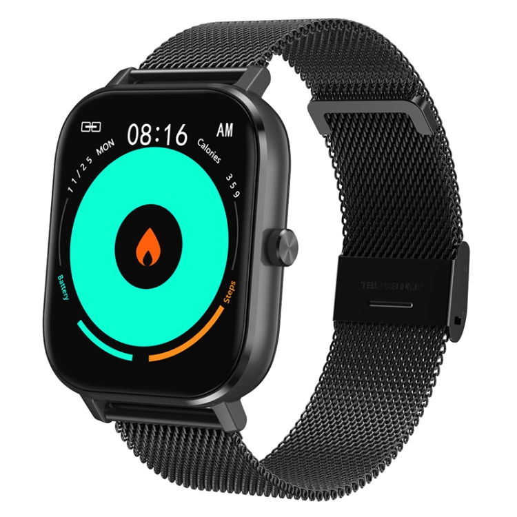 

DT35 1.54 inch LCD Screen Steel Strap Smart Watch, Support Bluetooth Call / Heart Rate Monitor / Sleep Monitor / Blood Pressure Monitoring / Pedometer(Black)