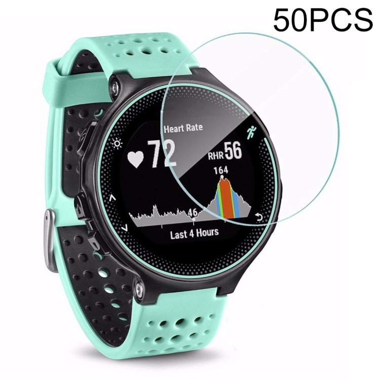 

50 PCS For Garmin Forerunner 225 0.26mm 2.5D Tempered Glass Film