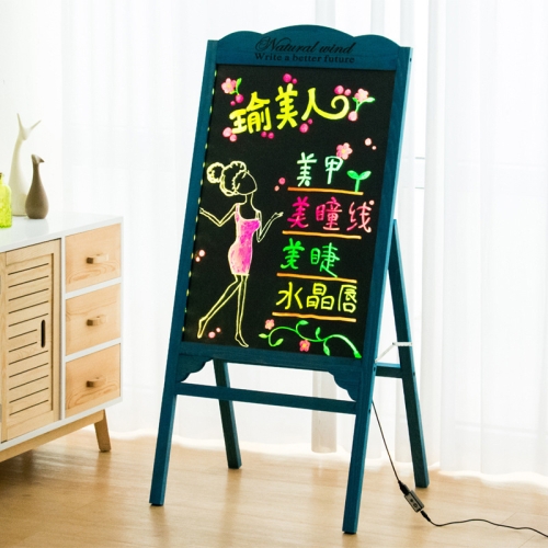 

LED Billboard Display Stand Electronic Handwriting Fluorescent Board Blackboard (Blue)