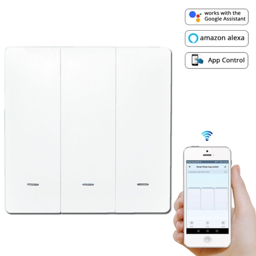 

3 Buttons Intelligent Switch Smart Wall Switch (White)