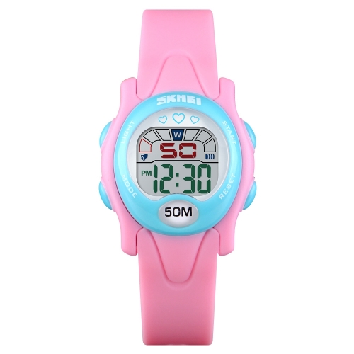 

SKMEI 1478 Multifunction Children Digital Watch 50m Waterproof Sports Watch(Pink)