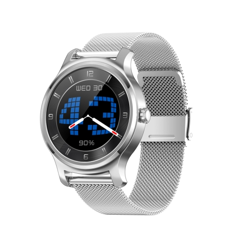 

SMA-R2 1.3 inches IPS Screen Smart Watch IP65 Waterproof,Support Call /Message Reminder /Dual-mode Bluetooth 3.0 + 4.0/ Sleeping Monitoring /Sedentary Reminder(Silver Metal Strap)