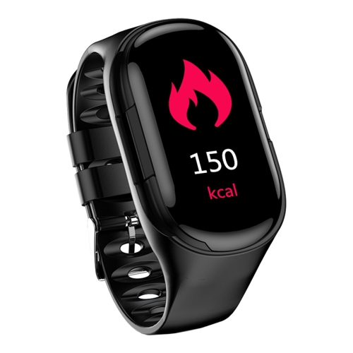 

HAMTOD M1 0.96 inch TFT Color Screen Bluetooth 5.0 Multi-function Smart Bracelet Bluetooth Earphone, Support Call Reminder/ Heart Rate Monitoring /Blood Pressure Monitoring(Black)