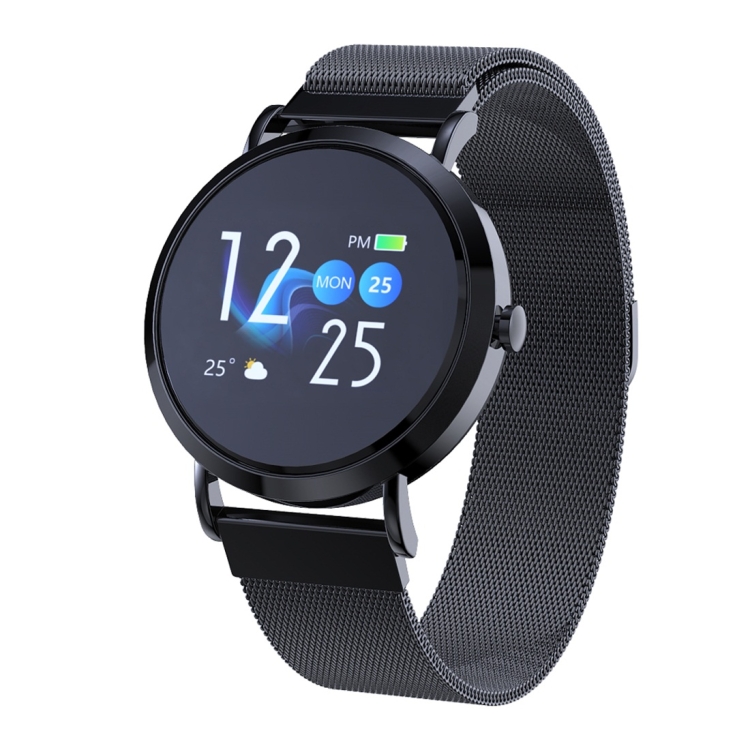 

CV08C 1.0 inch TFT Color Screen Steel Watch Strap Smart Bracelet, Support Call Reminder/ Heart Rate Monitoring /Blood Pressure Monitoring/ Sleep Monitoring/Blood Oxygen Monitoring (Black)