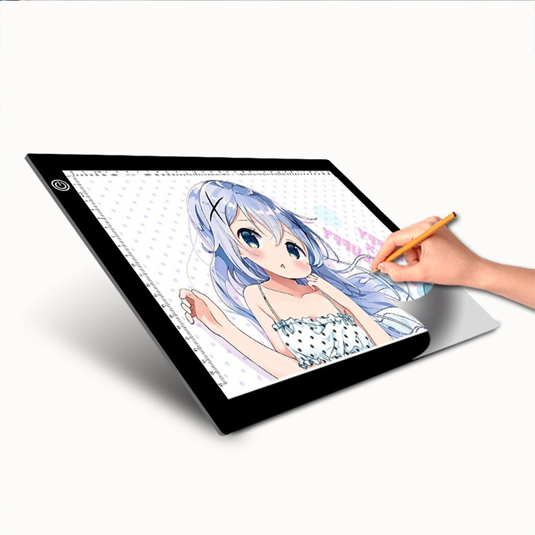 

5W 5V LED USB Three Level of Brightness Dimmable A4 Acrylic Scale Copy Boards Anime Sketch Drawing Sketchpad, Size: 220*330*5mm