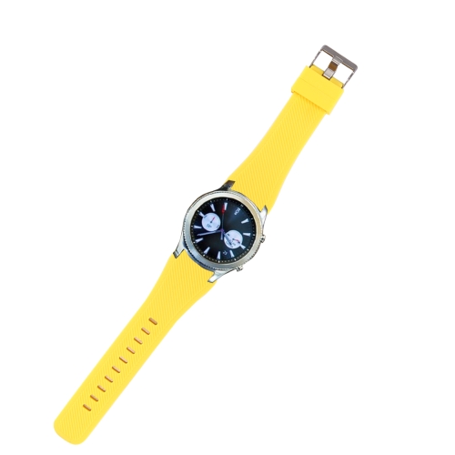 

For Samsung Gear S3 Classic Smart Watch Silicone Watchband, Length: about 22.4cm(Yellow)