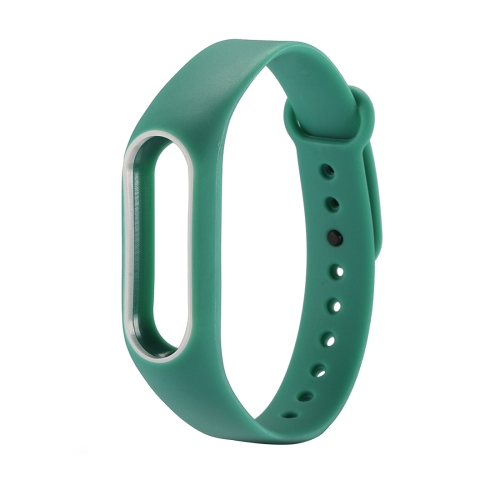 

For Xiaomi Mi Band 2 Colorful Silicone Wrist Strap, Watch Band,Host not Included(Grass Green)