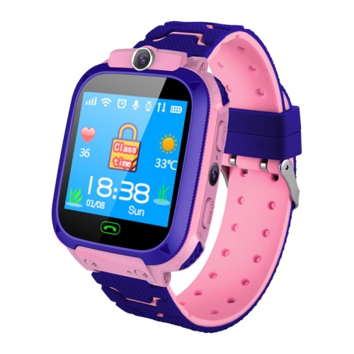 

Q12 1.44 inch Color Screen Smartwatch for Children, Not Waterproof, Support LBS Positioning / Two-way Dialing / SOS / Voice Monitoring / Setracker APP (Pink)