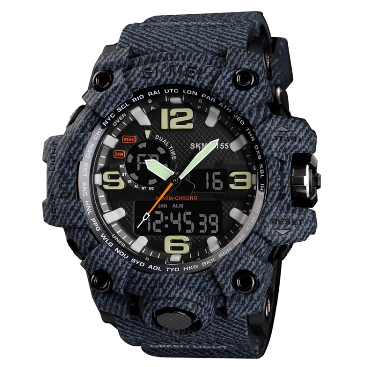 

SKMEI 1155 Multifunctional Men Outdoor Sports Noctilucent Waterproof Digital Watch(Black)