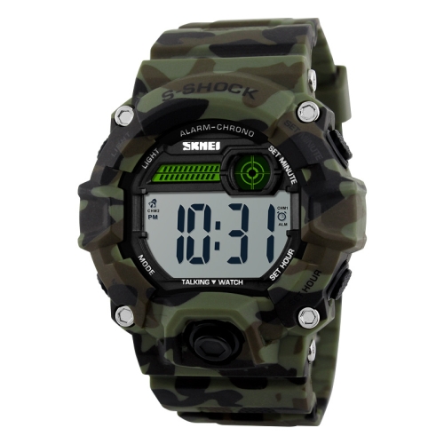 

SKMEI 1162 Multifunctional Men Outdoor Sports Noctilucent Waterproof Digital Watch (Camouflage)