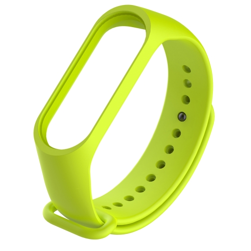 

Bracelet Watch Silicone Rubber Wristband Wrist Band Strap Replacement for Xiaomi Mi Band 3(Green)