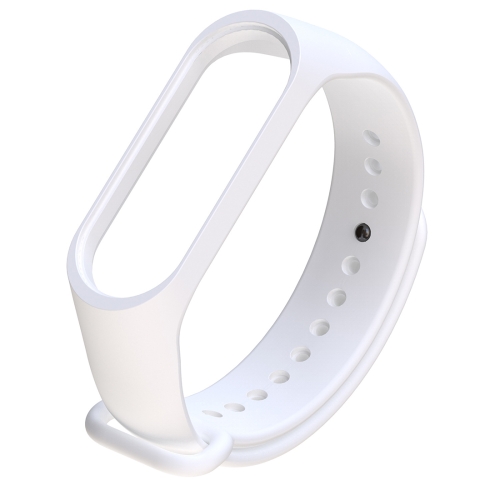 

Bracelet Watch Silicone Rubber Wristband Wrist Band Strap Replacement for Xiaomi Mi Band 3(White)