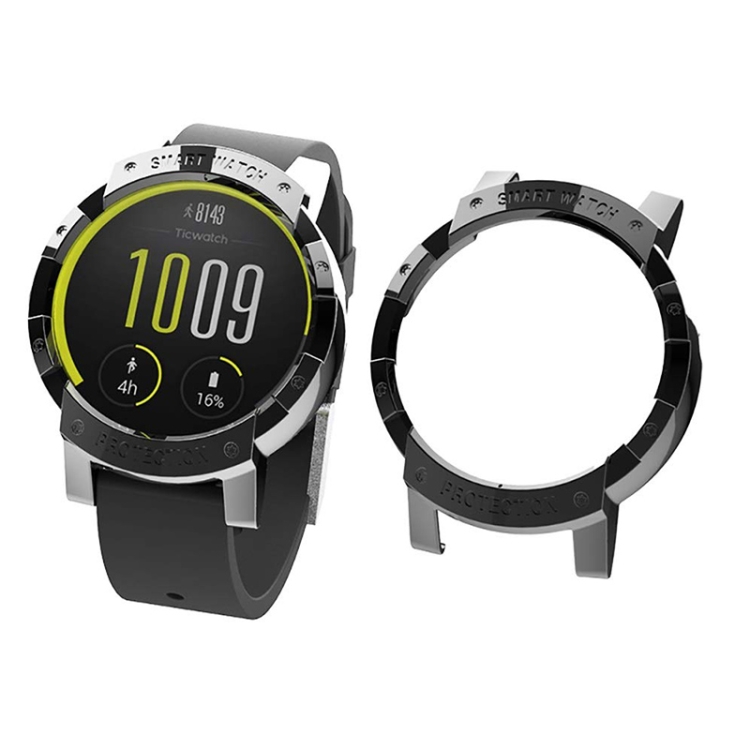

For Tic Watch E Plating PC Protective Case (Black)