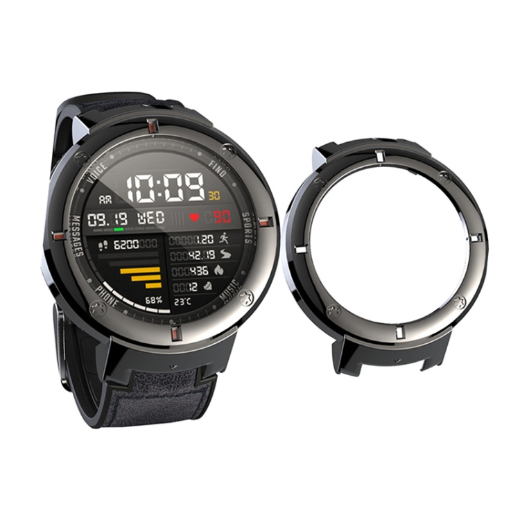 

For Amazfit Verge Plating PC Protective Case (Black)