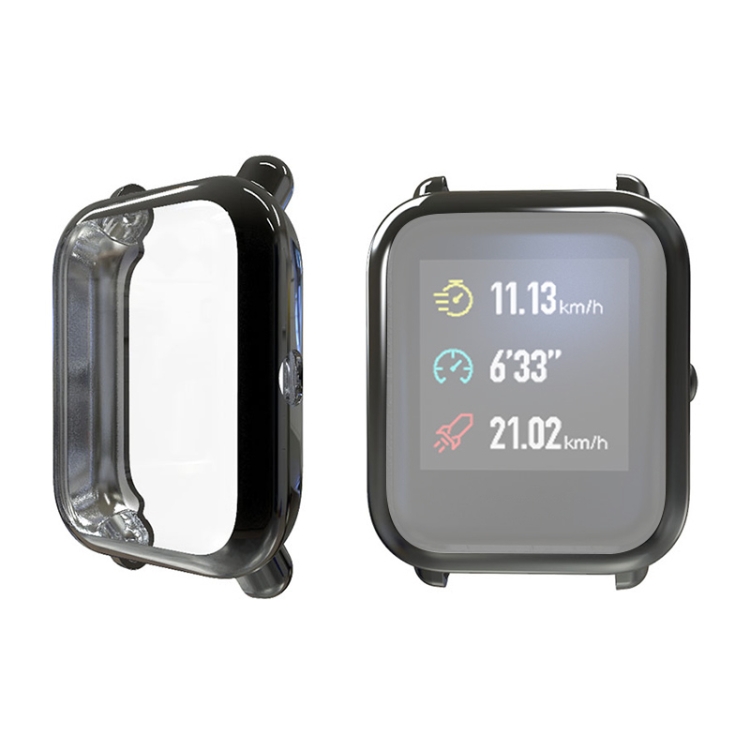 

Electroplating TPU Protective Case for Xiaomi Huami Amazfit Bip Lite Version 20mm(Black)