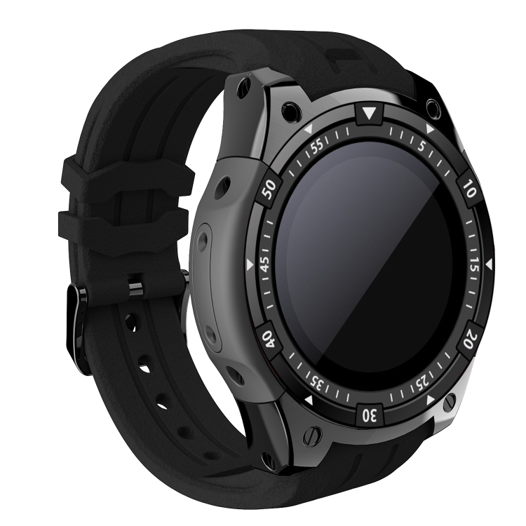 

X100 Smart Watch Phone, 512MB+8GB, 1.3 inch IPS Screen Android 5.1 MT6580A Quad Core 1.3GHz, Silicone Watch Strap, BT4.0 Bluetooth, Network: 3G, Support Heart Rate Monitor & Pedometer & GPS & WiFi & G-sensor(Black)