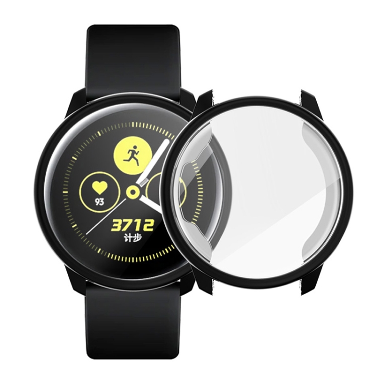 

For Samsung Active Watch Full Coverage TPU Protective Case (Black)