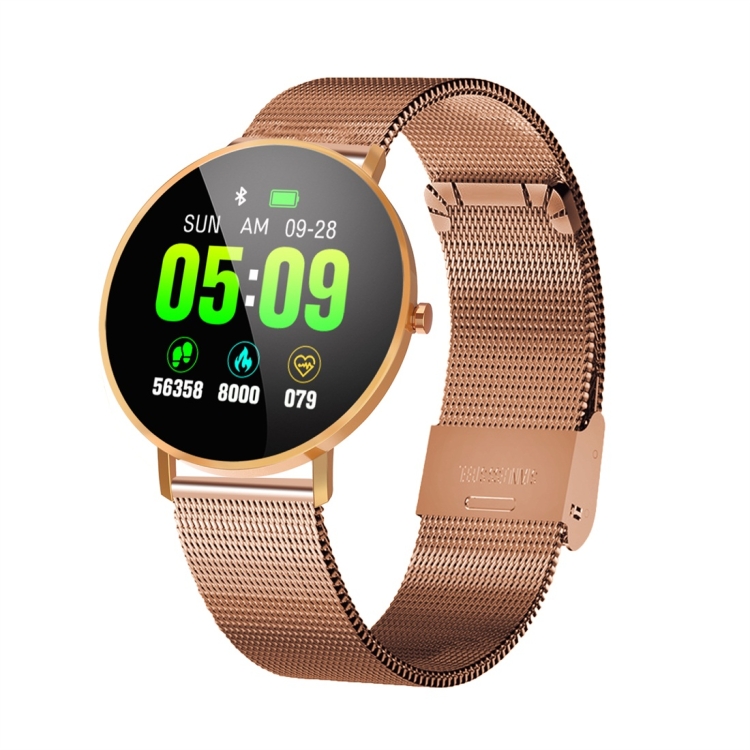 

F25 1.3 inch TFT Color Screen Steel Watchband Smart Bracelet, Support Call Reminder/ Heart Rate Monitoring /Blood Pressure Monitoring/Sleep Monitoring/Blood Oxygen Monitoring (Rose Gold)