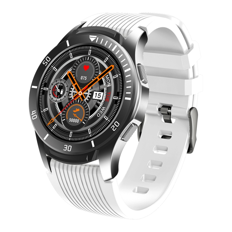 

GT106 1.28 inch Round Touch Always-on Screen Smart Watch, Support Heart Rate Monitoring / Sleep Monitoring / Pedometer / Calories(Silver White)