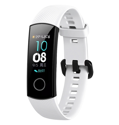 

Solid Color Silicone Wrist Strap for Huawei Honor Band 4 (White)