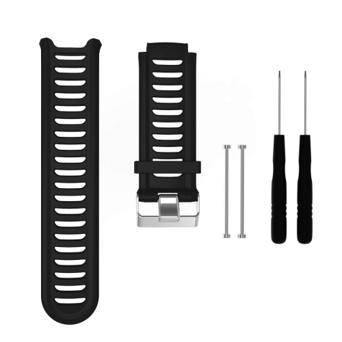 

Solid Color Silicone Wrist Strap for Garmin Forerunner 910XT(Black)