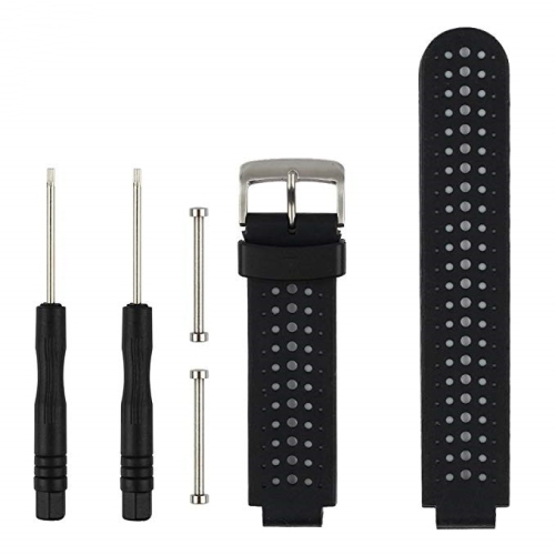

Two-colour Silicone Sport Wrist Strap for Garmin Forerunner 230 / 235 / 620 / 630 / 735XT(Black White)