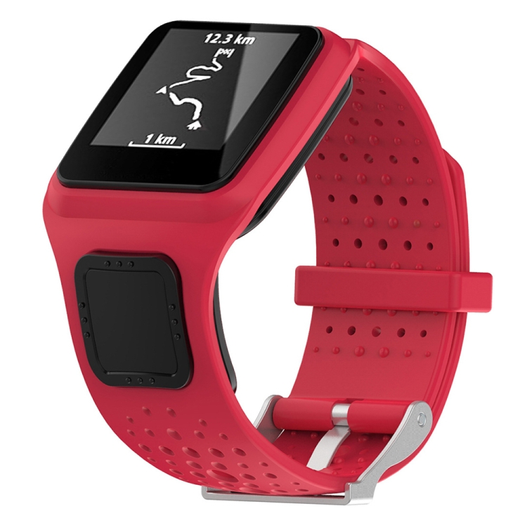 

Silicone Sport Wrist Strap for TomTom 1 Series Runner / Cardio(Red)