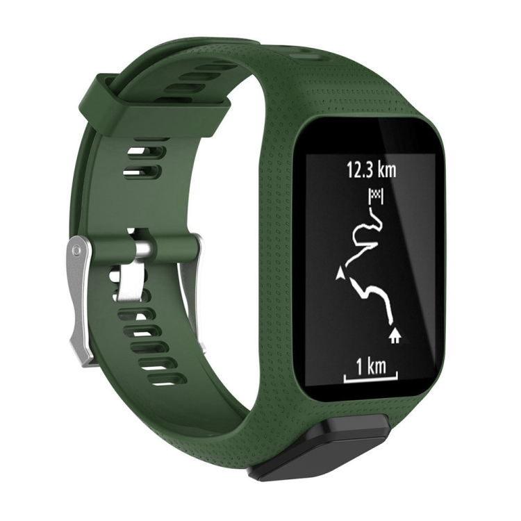 

Silicone Sport Wrist Strap for Tomtom Runner 2/3 Series (Army Green)