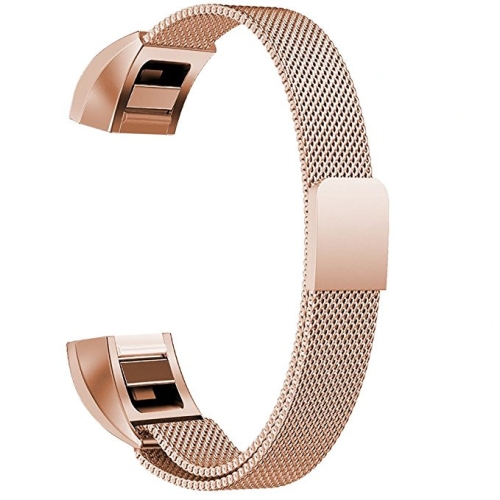 

Stainless Steel Magnet Wrist Strap for FITBIT Alta,Size:Small,130-170mm (Rose Gold)